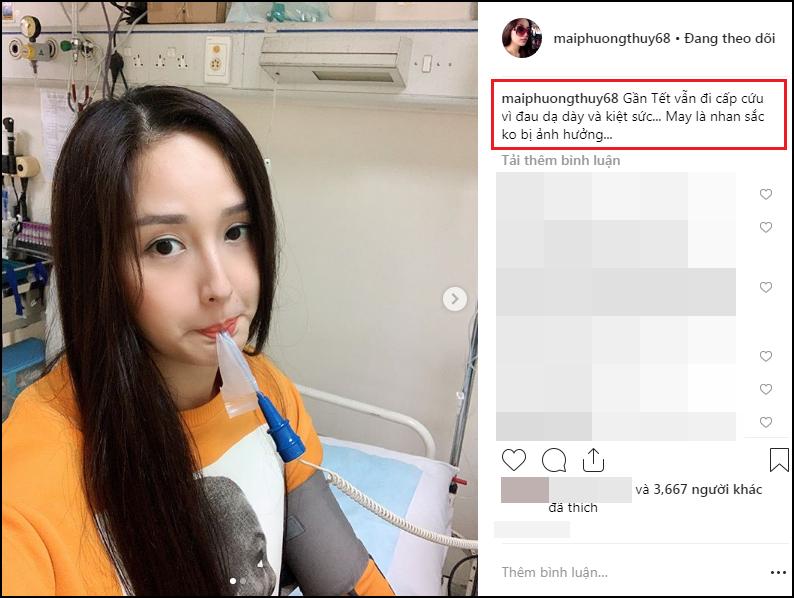 Nhập viện cấp cứu trong tình trạng kiệt sức, Mai Phương Thúy vẫn hồ hởi: May là nhan sắc không bị ảnh hưởng-1