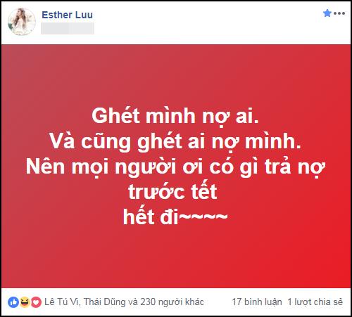 Giữa lùm xùm đạo nhạc, Hari Won viết status đòi nợ lúc nửa đêm khiến ai đọc cũng hoang mang-1