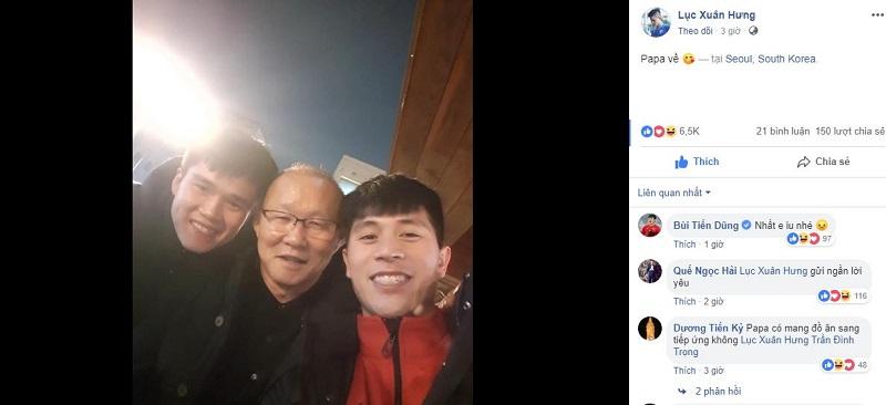 Vừa về Hàn Quốc sau hành trình Asian Cup, thầy Park đã đến thăm Đình Trọng, Xuân Hưng-2