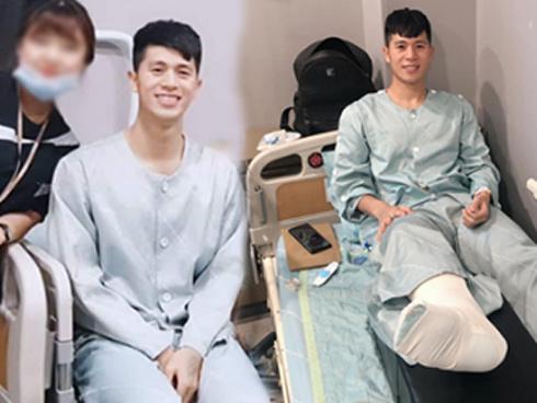 Sang Hàn Quốc điều trị chấn thương, fans giật mình xót xa khi Đình Trọng xuất hiện với gương mặt gầy gò