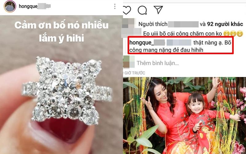 Khoe nhẫn kim cương 500 triệu bố con gái tặng, Hồng Quế tự nhủ: Cũng bõ công đẻ đau-1