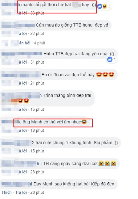 Nghe Duy Mạnh hát cùng Trịnh Thăng Bình, fans lập tức khuyên chàng trai chỉ nên trung thành với bóng đá-1