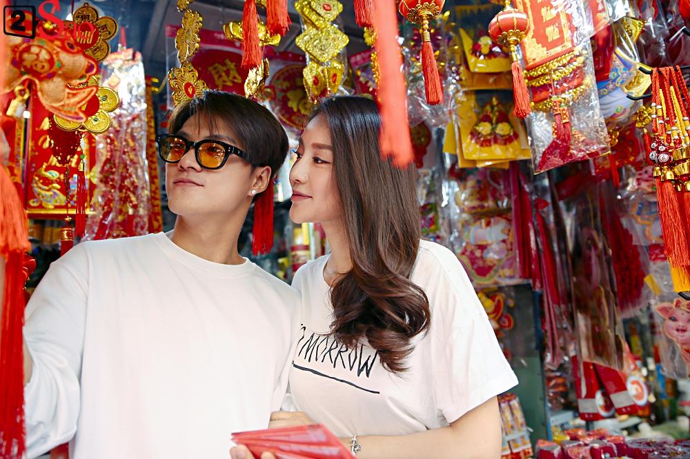 Ngắm Linh Chi - Lâm Vinh Hải tình tứ đi chợ Tết, ai cũng mong cặp đôi sớm báo hỷ trong năm mới Kỷ Hợi-7