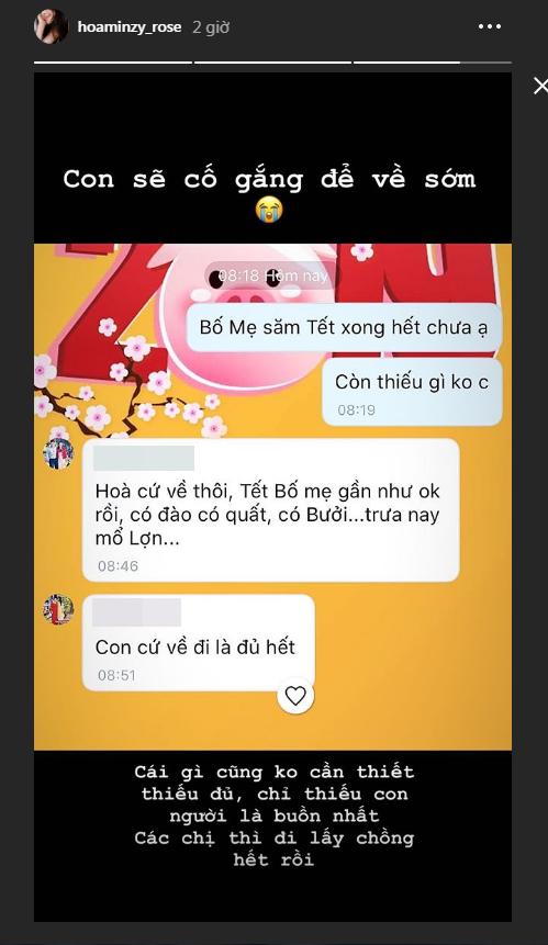 Hòa Minzy nhắn về quê hỏi bố mẹ sắm Tết đủ chưa, đấng sinh thành chỉ đáp một câu nhưng gây xúc động mạnh-1