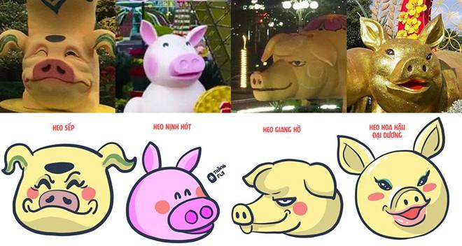 Dân mạng chế ảnh lợn siêu nhân, heo hoa hậu bị chê xấu dịp Tết-1