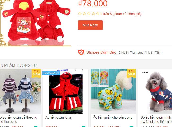 Bốn triệu đồng 1 bộ áo quần Tết cho chó mèo trưng diện-1