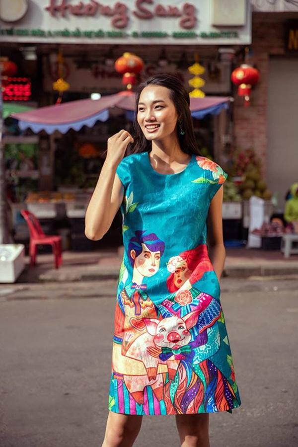 Họa tiết heo con được sao Việt mê mẩn dịp Tết Kỷ Hợi-9