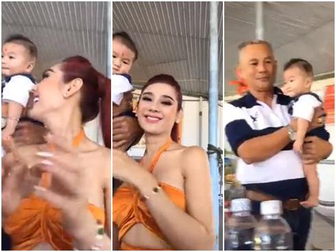 Livestream cao hứng, Lâm Khánh Chi công khai luôn con trai ruột sinh từ tinh trùng của mình và trứng của chị dâu