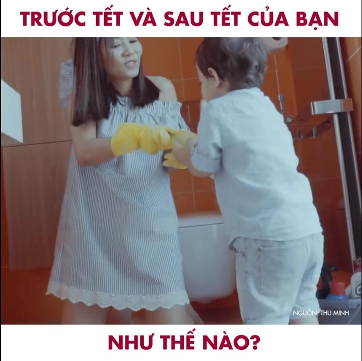 Cười té ghế với clip mô tả sự thay đổi trước và sau Tết của Thu Minh-3
