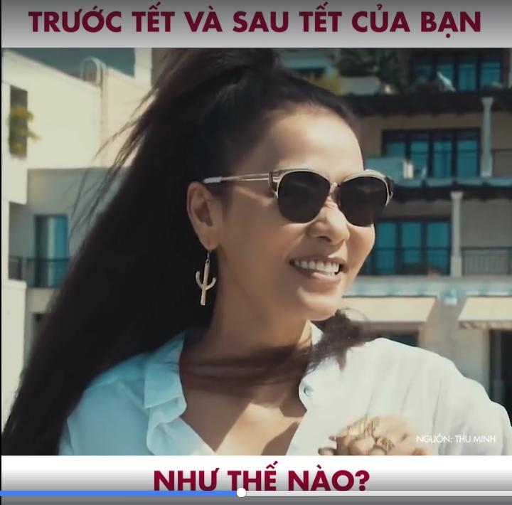 Cười té ghế với clip mô tả sự thay đổi trước và sau Tết của Thu Minh-1