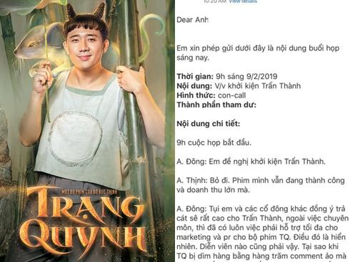 Ê kíp phim 'Trạng Quỳnh' đòi khởi kiện Trấn Thành, Đức Thịnh phản đối: 'Tôi sẽ bảo vệ cậu ấy đến cùng'