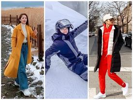 Sao Việt xuất ngoại đầu năm: H'Hen Niê 'lên đồ' tomboy cực chất - Chi Pu, Minh Hằng vùng vẫy giữa tuyết trắng Sao Việt xuất ngoại đầu năm: H'Hen Niê 'lên đồ' tomboy cực chất - Chi Pu, Minh Hằng vùng vẫy giữa tuyết trắng