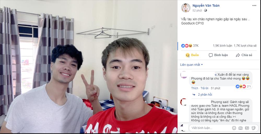 Văn Toàn đăng ảnh chia tay người bạn thân 10 năm Công Phượng khiến ai cũng ngậm ngùi-1
