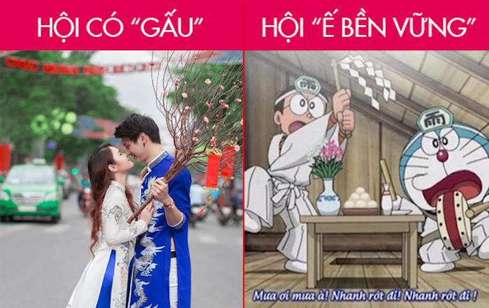 Ảnh: Sự khác biệt giữa hội độc thân và hội có gấu trong ngày Valentine-5