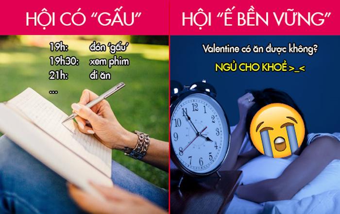 Ảnh: Sự khác biệt giữa hội độc thân và hội có gấu trong ngày Valentine-6