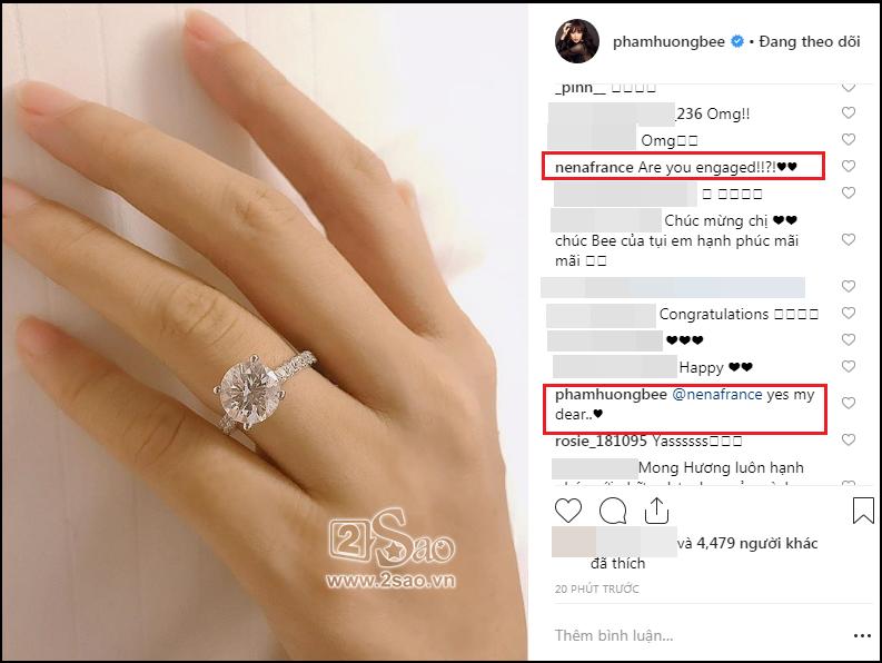 Khoe nhẫn kim cương trên ngón áp út, Hoa hậu Phạm Hương bất ngờ công khai đã đính hôn-2