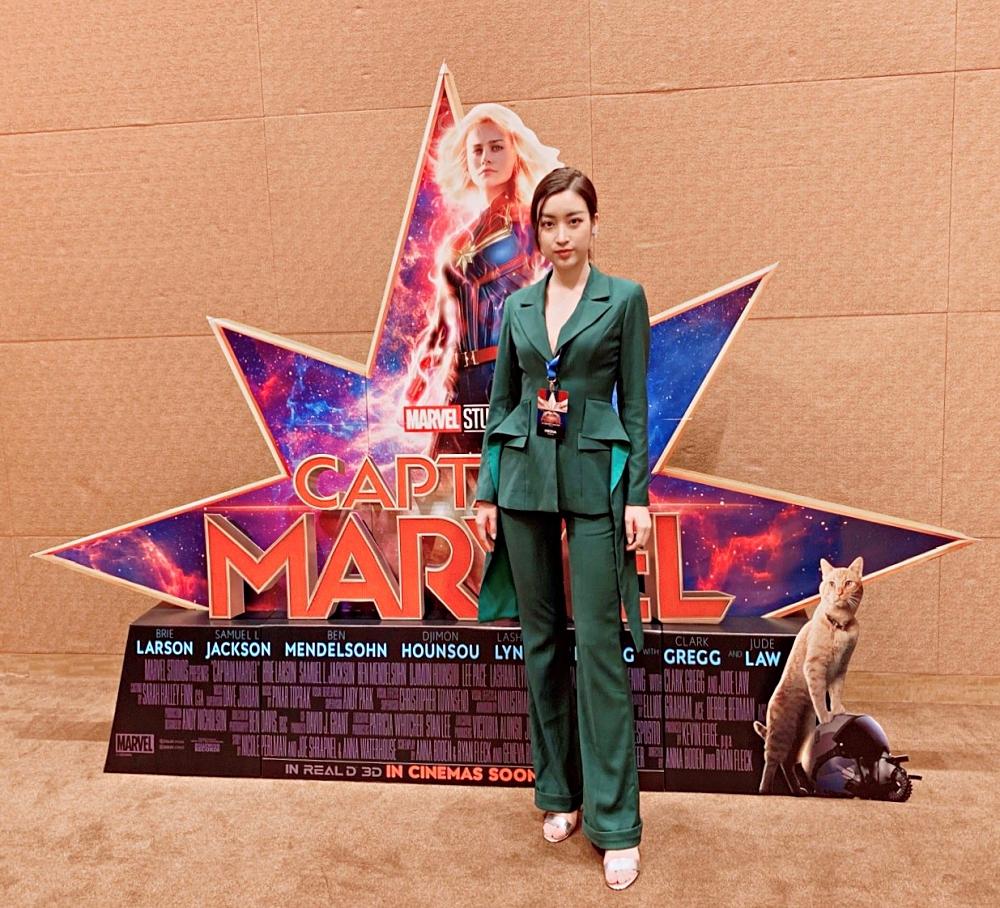 Hoa hậu Đỗ Mỹ Linh bắn tiếng Anh như gió ngay tại họp báo quốc tế Captain Marvel-2