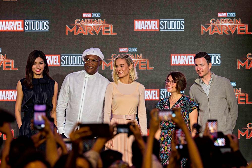 Hoa hậu Đỗ Mỹ Linh bắn tiếng Anh như gió ngay tại họp báo quốc tế Captain Marvel-4