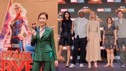 Hoa hậu Đỗ Mỹ Linh 'bắn' tiếng Anh như gió ngay tại họp báo quốc tế 'Captain Marvel'