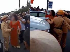 Xe đón dâu đốt pháo sáng, mẹ chú rể nói lời khiếm nhã với CSGT Xe đón dâu đốt pháo sáng, mẹ chú rể nói lời khiếm nhã với CSGT
