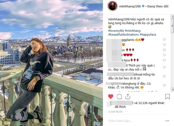 Sau bao tin đồn tình ái, Minh Hằng than không có quà trong ngày Valentine mà chẳng mấy ai tin-1