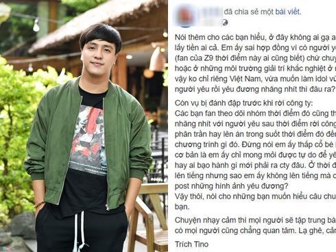 Phía Zero9 phủ nhận việc gạ tình, đánh đập thành viên cũ
