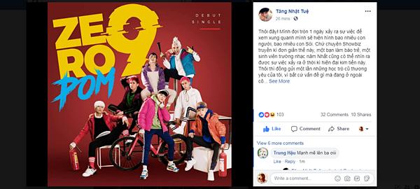 Sau 24 giờ bị tố gạ tình, đánh đập cựu thành viên Zero9, Tăng Nhật Tuệ viết bức thư dài chia sẻ nỗi đau bị phản trắc-1