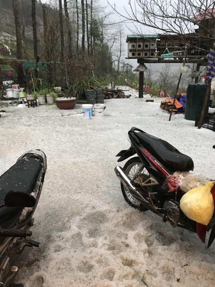 Mưa băng lã chã ngỡ tuyết rơi, phủ trắng đường lên đỉnh Fansipan-5