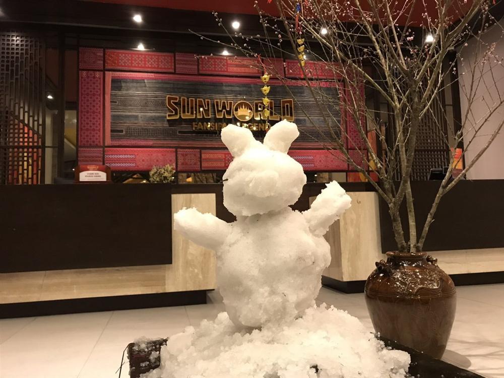 Mưa băng lã chã ngỡ tuyết rơi, phủ trắng đường lên đỉnh Fansipan-11