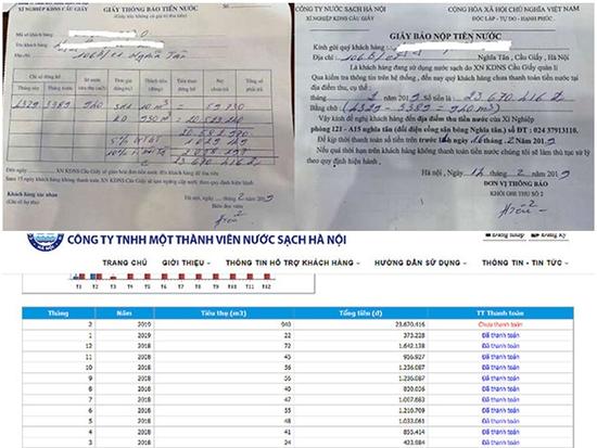 Hà Nội: 'Choáng' thông báo tiền nước 23,6 triệu đồng/tháng, không nộp cắt nước