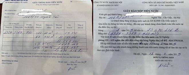Hà Nội: Choáng thông báo tiền nước 23,6 triệu đồng/tháng, không nộp cắt nước-1