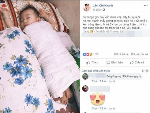 Dù sinh con trai không có liên quan máu mủ với chồng, Lâm Khánh Chi vẫn công khai gật gù: Giống bố-6