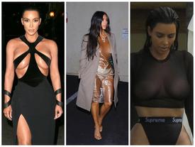 Ngực nặng trĩu như hai trái bom nhưng Kim Kardashian vẫn nghiện diện đầm 'bức tử' vòng 1 Ngực nặng trĩu như hai trái bom nhưng Kim Kardashian vẫn nghiện diện đầm 'bức tử' vòng 1