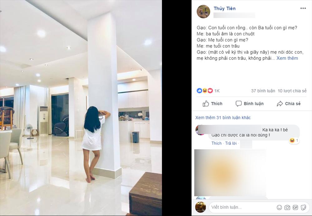 Bị con gái chê mẹ dữ như cọp, Thủy Tiên nổi trận lôi đình bắt bé Bánh Gạo chịu phạt úp mặt vào tường-1