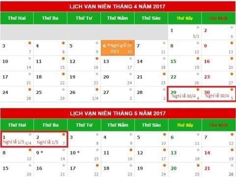 Lịch nghỉ chi tiết giỗ tổ Hùng Vương và lễ 30/4 - 1/5: Tổng là 8 ngày-3