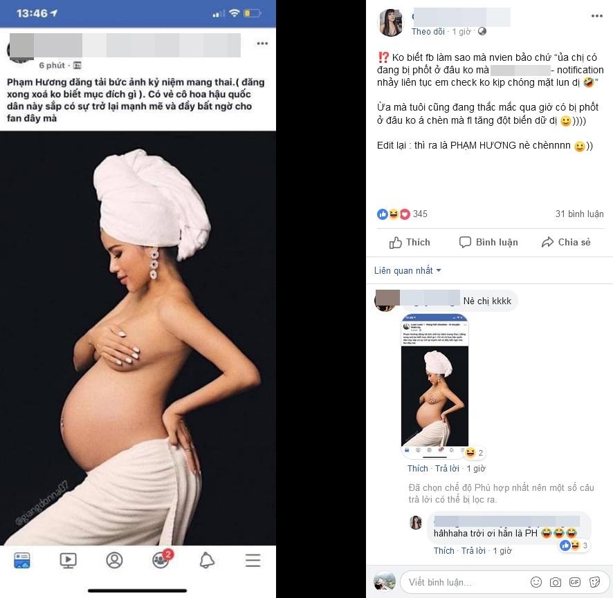 ẢNH HOT NHẤT TRONG NGÀY: Showbiz Việt chấn động trước bức hình được cho là ảnh bầu của Phạm Hương nhưng sự thật là...-3