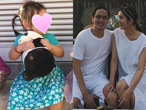 Chị chồng vô tình để lộ gương mặt bụ bẫm của con gái Tăng Thanh Hà