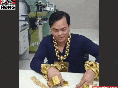 Đại gia đeo nhiều vàng nhất Việt Nam lại gây choáng váng khi khoe 'lò luyện vàng' thành từng cân, từng khối