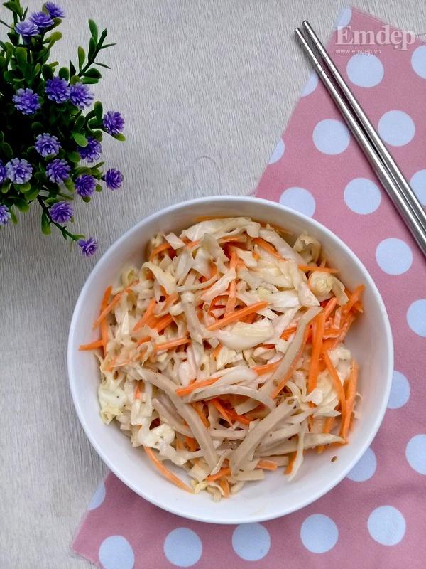 Salad bắp cải trộn sốt mè rang ngậy thơm cho bữa sáng gọn nhẹ-6