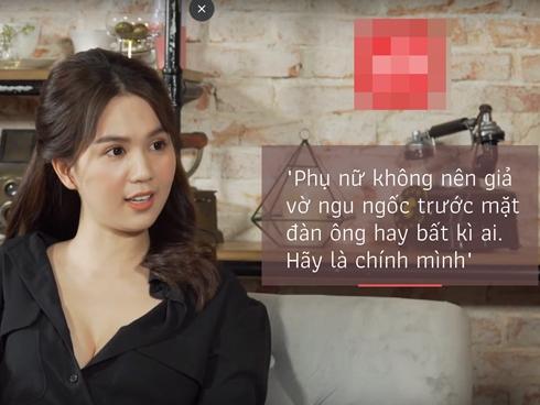 Ngọc Trinh: 'Phụ nữ không cần giả vờ ngu ngốc trước mặt đàn ông'
