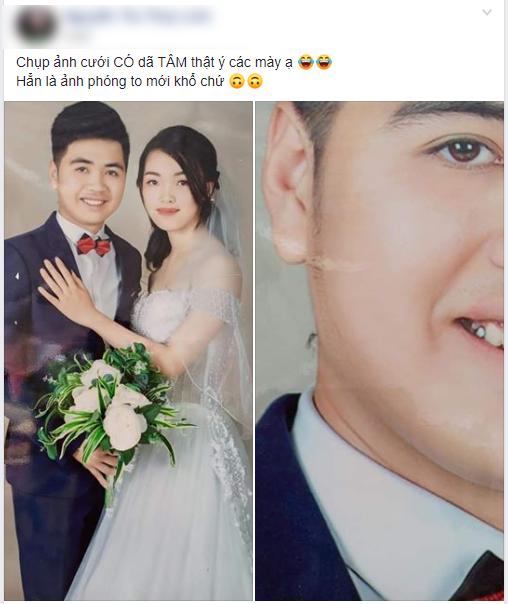 Phì cười trước ảnh cưới chi tiết đến nỗi nhìn thấy cả muỗi đang đốt chú rể-1