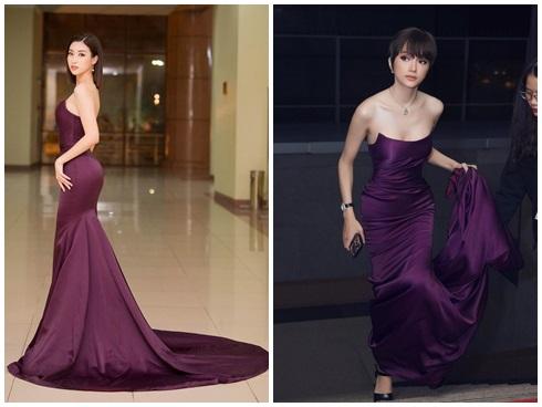 Đầu năm diện lại 'váy cũ' của Hương Giang Idol, Đỗ Mỹ Linh 'nhường bước' trước đàn chị vì chi tiết nhỏ xíu này