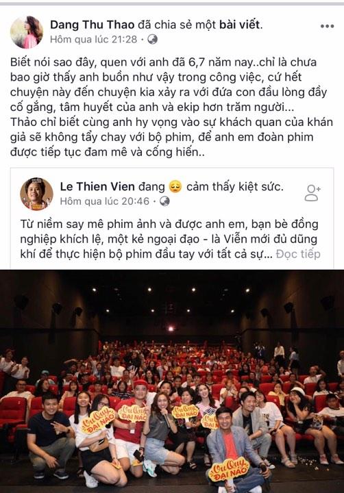 Chỉ vài lời kêu gọi khán giả ngừng tẩy chay phim mới của Ngọc Trinh, Hoa hậu Đặng Thu Thảo bị ném đá không ngẩng nổi mặt-1