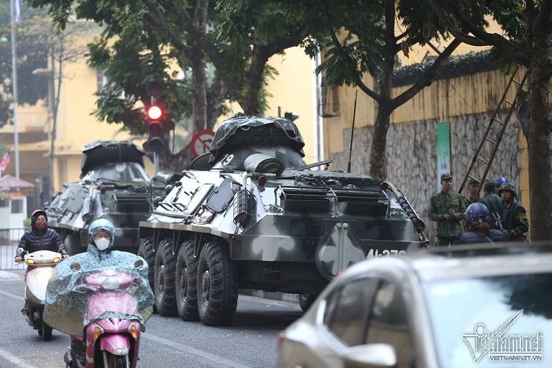 Đoàn xe của ông Kim Jong-un tới Hà Nội-9