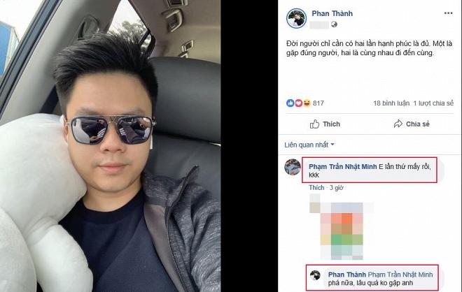 Đăng status sặc mùi thính, Phan Thành bất ngờ bị thiếu gia Minh Nhựa hỏi khó: Em lần thứ mấy rồi?-1