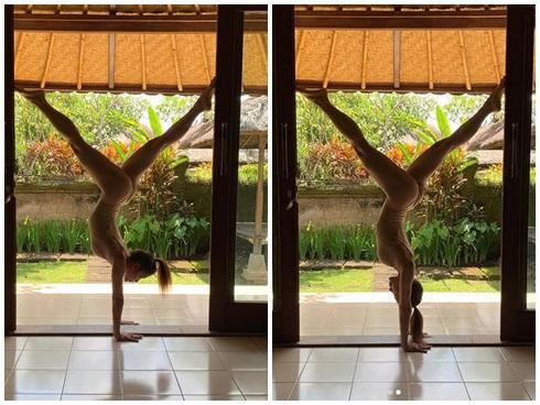 DỤI MẮT NHÌN LẠI 2 LẦN: Phương Trinh Jolie khoe hình tập yoga mà cứ tưởng ảnh khỏa thân