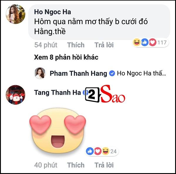 Hồ Ngọc Hà thông báo mơ thấy Thanh Hằng cưới chồng, siêu mẫu phải hỏi vội câu này vì quá hoang mang-2