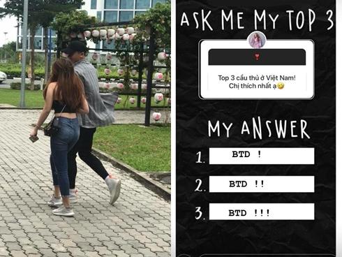 Thanh Mèo ngầm công khai mình chính là bạn gái thủ môn Bùi Tiến Dũng