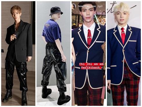 Erik vã mồ hôi vì mặc áo lông giữa thời tiết 33 độ nhưng điều gây chú ý lại là gương mặt nhọn như người ngoài hành tinh-11