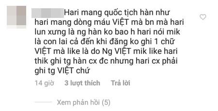 Chỉ vì một status vui, Hari Won bị chỉ trích dùng tiếng Hàn, khinh người Việt-2